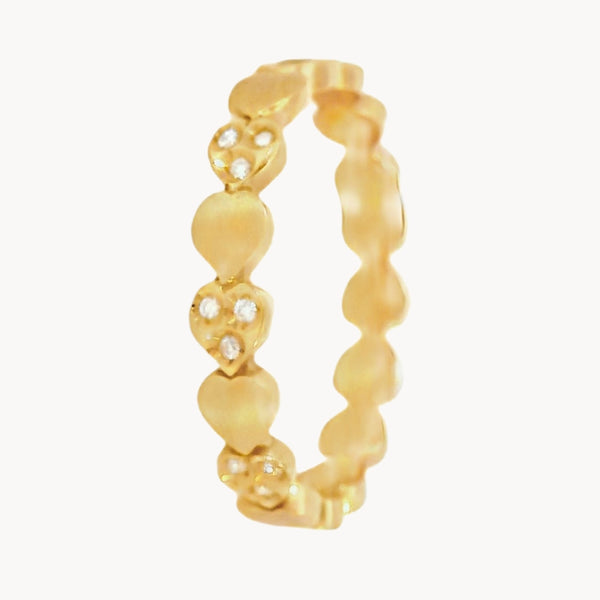 ANILLO ORO ROSA DIAMANTES TEDDA
