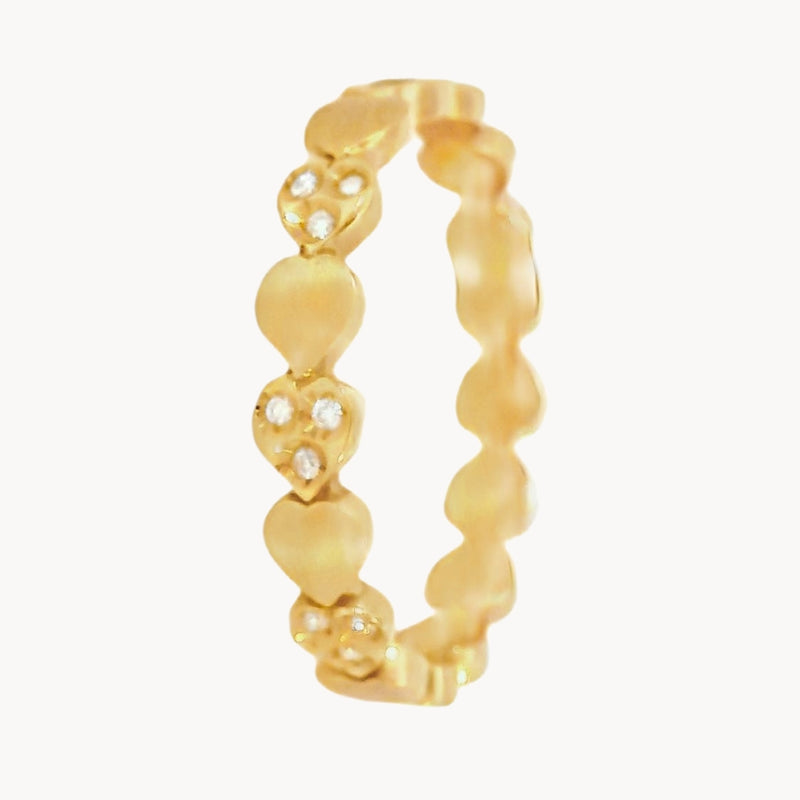 ANILLO ORO ROSA DIAMANTES TEDDA