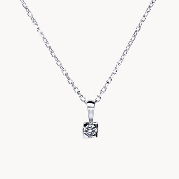 PENDENTIF GRIFFES DIAMANT 0,07 CARAT MICHELLE