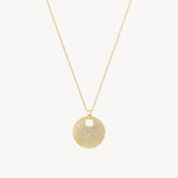 PENDENTIF DISQUE AVEC ZIRCONIAS JOELLE