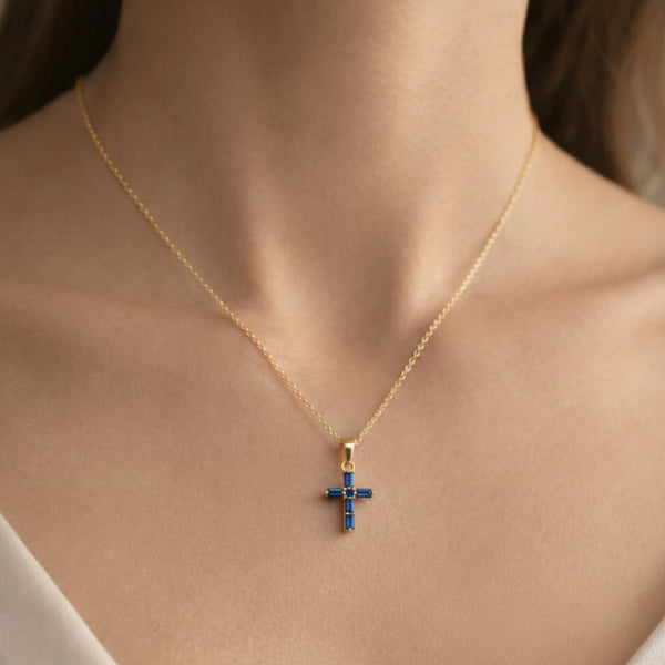 COLGANTE CRUZ CON CIRCONITAS NICOLINA