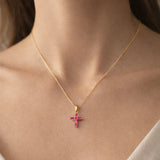 COLGANTE CRUZ CON CIRCONITAS NICOLINA