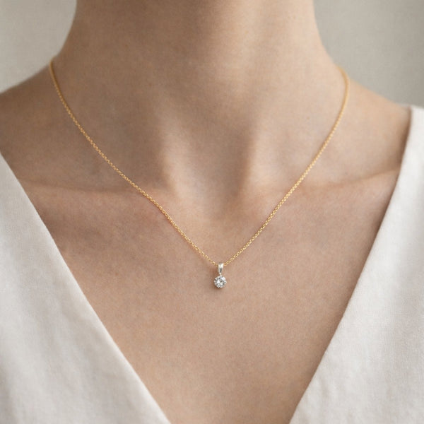PENDENTE BICOLOR COM ZIRCÓNIA NURIT