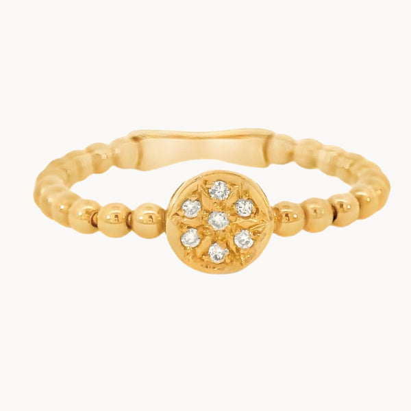 ANILLO ORO ROSA CON DIAMANTES ASTRA