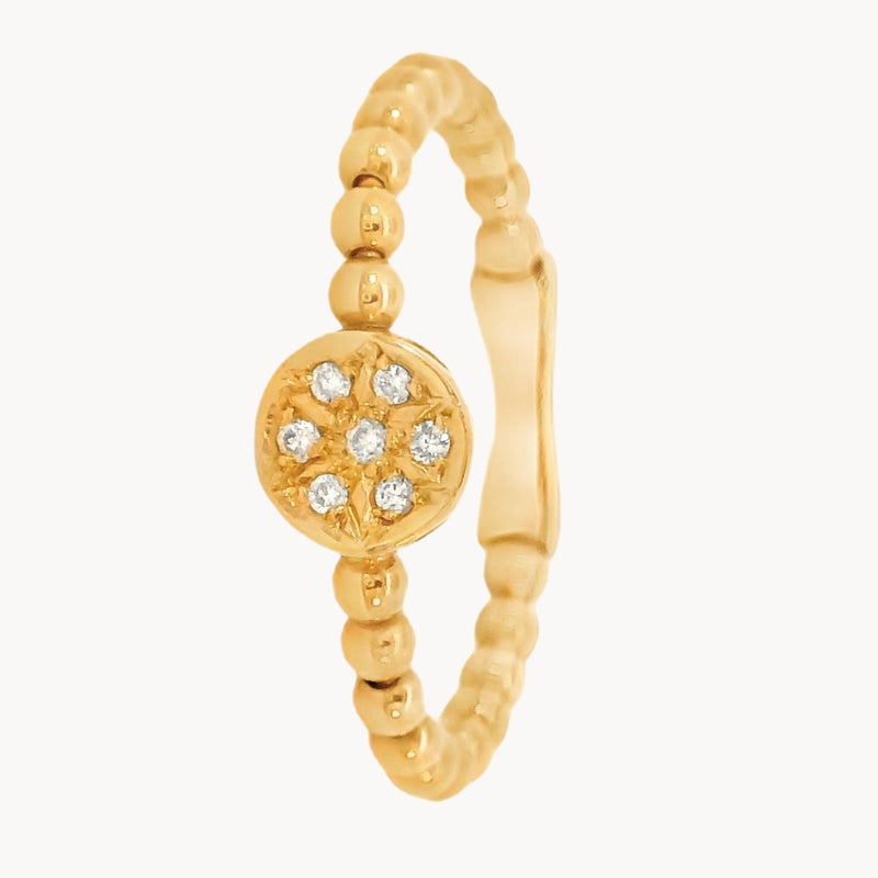ANILLO ORO ROSA CON DIAMANTES ASTRA