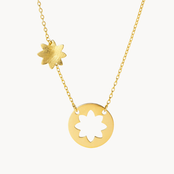 COLLAR DISCO FLOR CALADA
