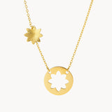 COLLAR DISCO FLOR CALADA