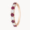 ANILLO MEDIA ALIANZA CARRIL RUBIES 3MM Y DIAMANTES