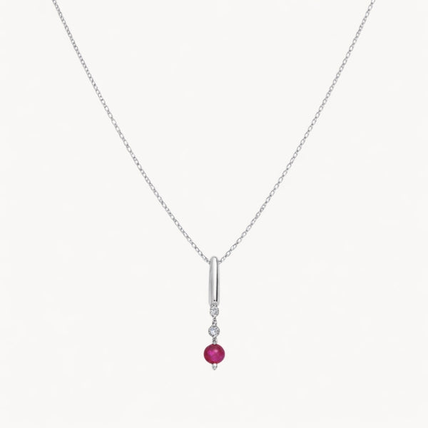 COLGANTE RUBI Y DIAMANTES KEELY