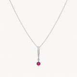 COLGANTE RUBI Y DIAMANTES KEELY