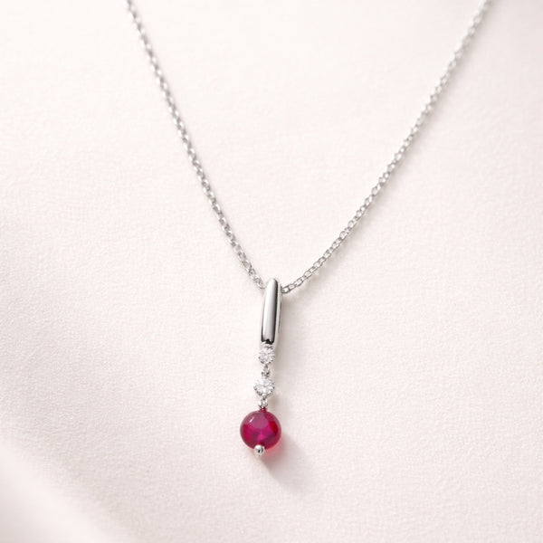 COLGANTE RUBI Y DIAMANTES KEELY