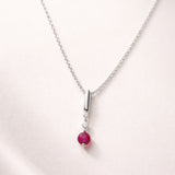 COLGANTE RUBI Y DIAMANTES KEELY