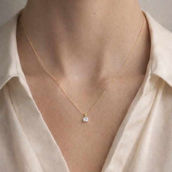 COLGANTE DIAMANTE CREADO 2.030 QUILATES BRILLANTE CERTIFICADO IGI