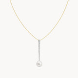 COLAR PÉROLA E DIAMANTES AMALIE