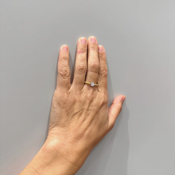 ANILLO FLOR CON DIAMANTES DAGMARA