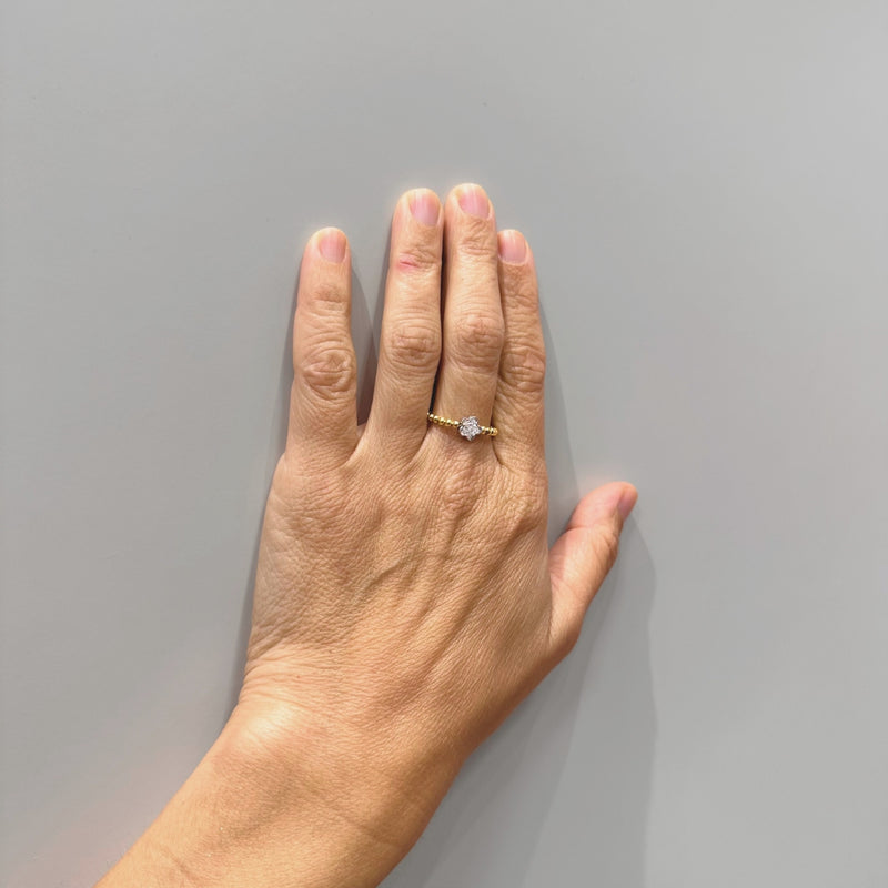 ANILLO FLOR CON DIAMANTES DAGMARA