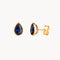 BLUE CUBIC ZIRCONIA DROP EARRINGS