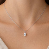 COLGANTE DIAMANTE CREADO 0.74 QUILATES MARQUISE CERTIFICADO IGI