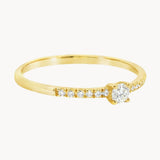 ANILLO SOLITARIO CON DIAMANTES 0.15 QUILATES MABELLE