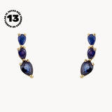 CLIMBING EARRINGS WITH FEBE SAPPHIRES