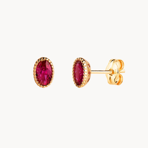 PENDIENTES BOCEL BOLITAS CIRCONITA ROJA