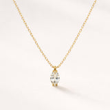 COLGANTE DIAMANTE CREADO 0.53 QUILATES MARQUISE CERTIFICADO IGI