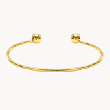 OPEN RIGID BANGLE WITH BEADS