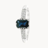 ANILLO ZAFIRO Y DIAMANTES ETNA