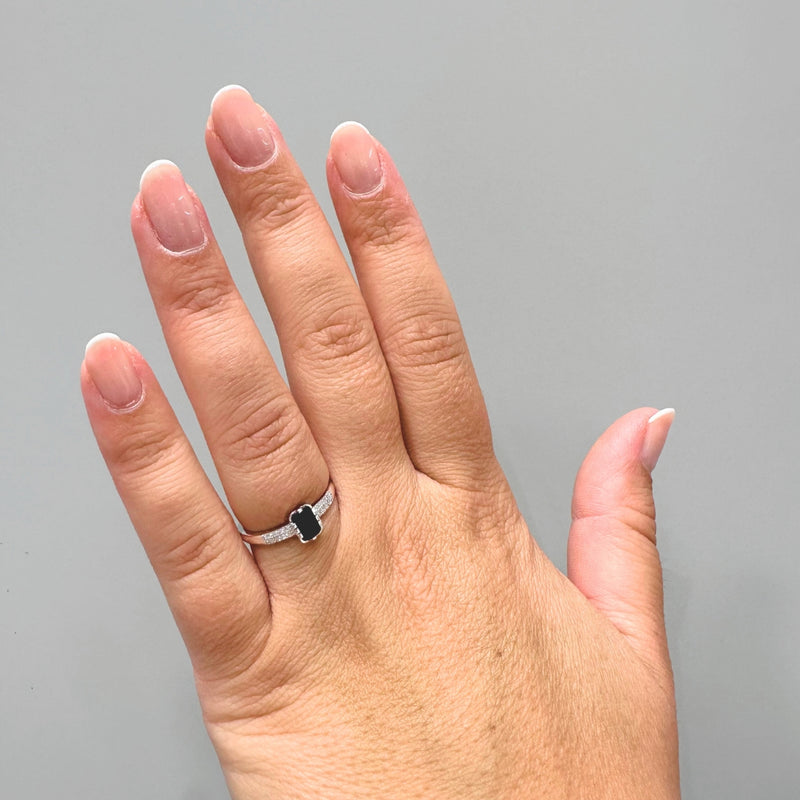 ANILLO ZAFIRO Y DIAMANTES ETNA