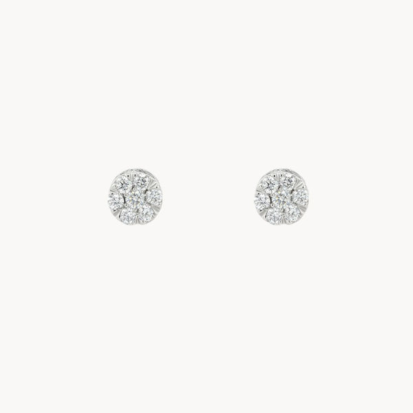 PENDIENTES ROSETA CON DIAMANTES