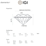 PENDIENTES DIAMANTES CREADOS 1.490 QUILATES CERTIFICADO IGI