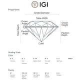 COLGANTE DIAMANTE CREADO 1 QUILATE OVAL CERTIFICADO IGI