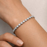PULSERA RIVIERE DIAMANTES CREADOS CHATONES CARLEY