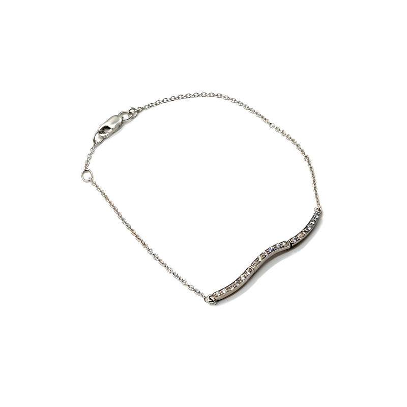 BAR BRACELET WITH ZIRCONIAS