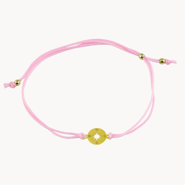 PULSERA MACRAME ROSA DE LOS VIENTOS
