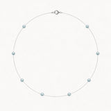 Colar com Pérolas Cinzentas