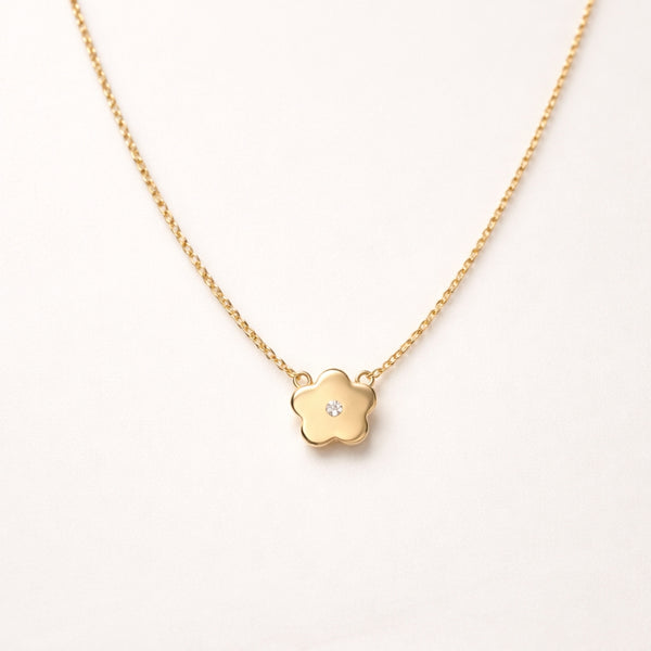 COLGANTE FLOR CON DIAMANTE LINNIE