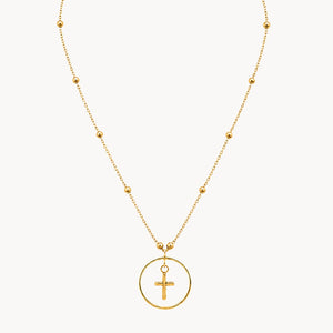 Rosary Pendant with Cross in Circle