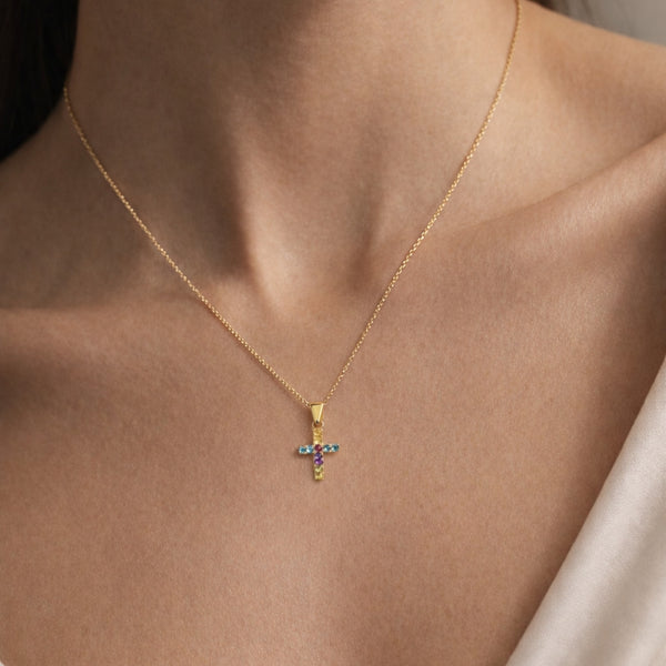 PENDENTE CRUZ COM ZIRCÓNIAS CHANTAL