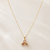 PENDENTE COM QUARTZOS ROSAS KAORI