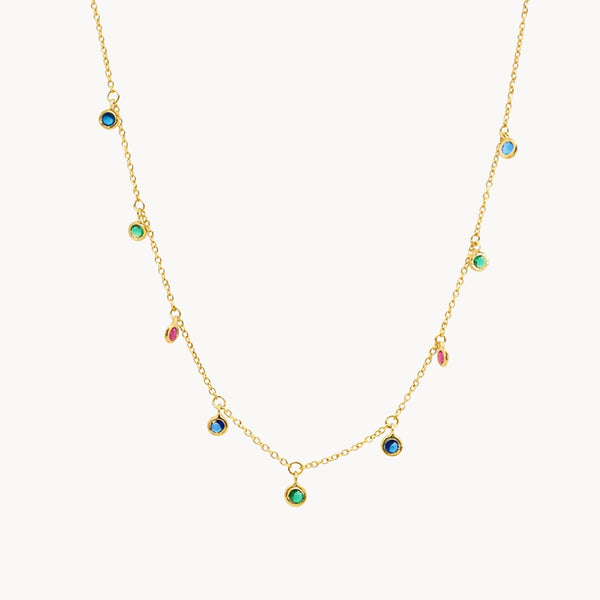 COLAR COM ZIRCÓNIAS ÍNDIA