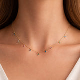 COLAR COM ZIRCÓNIAS ÍNDIA