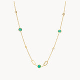 COLLAR ESMALTE CON CIRCONITAS ANONA