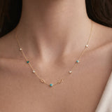 COLLAR ESMALTE CON CIRCONITAS ANONA