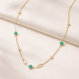 COLLAR ESMALTE CON CIRCONITAS ANONA