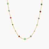 COLLAR CIRCONITAS DE COLOR RUBENA