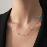 COLLAR ESMALTE CON CIRCONITAS LILIANNE