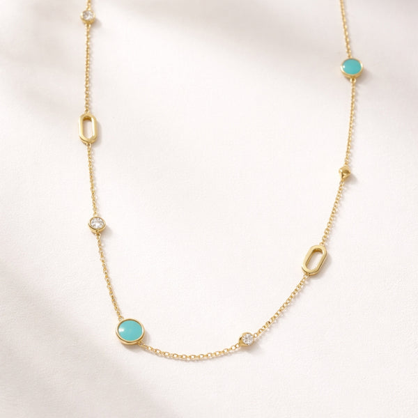 COLLAR ESMALTE CON CIRCONITAS LILIANNE