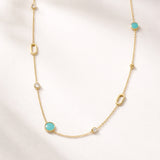 COLLAR ESMALTE CON CIRCONITAS LILIANNE