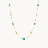 COLLAR ESMALTE CON CIRCONITAS ALYSIA